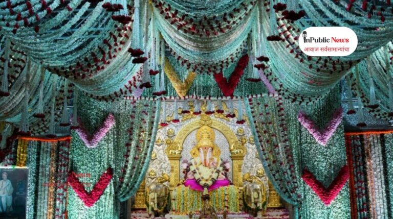 श्रीमंत दगडूशेठला ५० लाख फुलांचा भव्य पुष्पोत्सव;