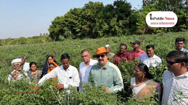 अडी अडचणी जाणून घेण्यासाठी सकाळी 8 वाजता मा. आम. दिपकआबा साळुंखे पाटील शेतकऱ्यांच्या बांधावर