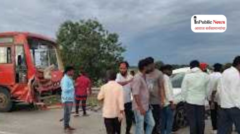 Sangola Accident : सांगोला तालुक्यात भीषण अपघातात दोन युवक ठार; कार व एसटीची समोरासमोर धडक