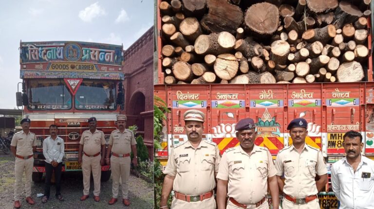 Forest Department : वनविभागाची मोठी कारवाई; विनापरवाना वाहतुक ट्रक १३ टन मालासह जप्त
