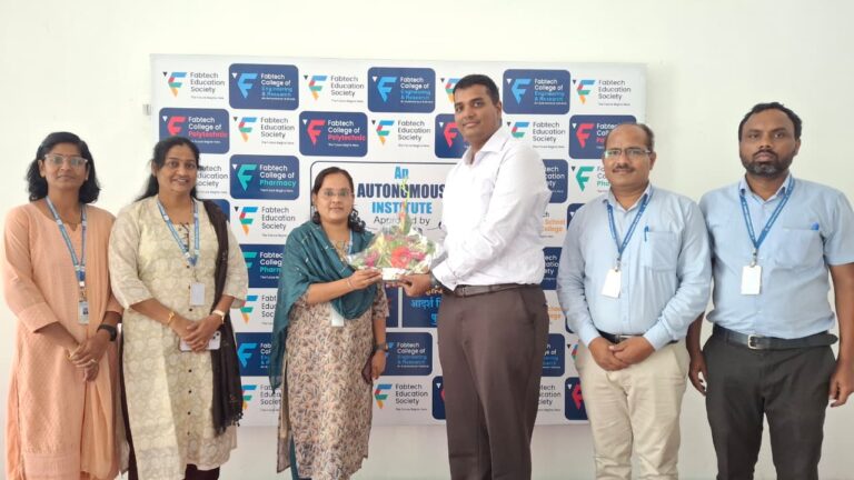 सांगोला फॅबटेकच्या प्रा. स्वाती माने यांना पीएच.डी. पदवी प्रदान