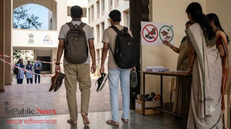 परीक्षा देणाऱ्यांसाठी नवा नियम! बूट घालण्यास बंदी का घालण्यात आली?