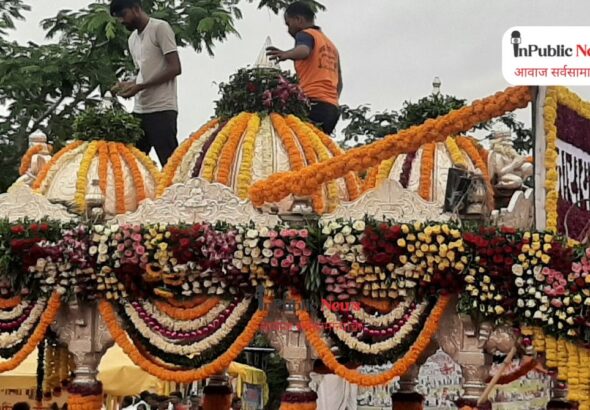 आषाढी वारी : पालखी सजावटीसाठी फुलांची रंगत; गुलाब, ऑर्किड आणि झेंडूची अनोखी आरास