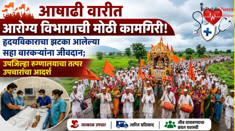 आषाढी वारीत आरोग्य विभागाची मोठी कामगिरी! हृदयविकाराचा झटका आलेल्या सहा वारकऱ्यांना जीवदान; उपजिल्हा रुग्णालयाचा तत्पर उपचारांचा आदर्श