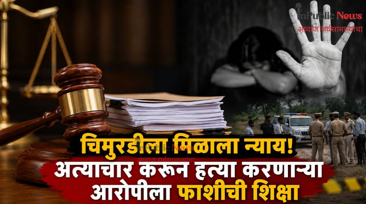 चिमुरडीला मिळाला न्याय! अत्याचार करून हत्या करणाऱ्या आरोपीला फाशीची शिक्षा