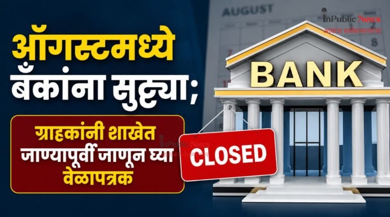 ऑगस्टमध्ये बँकांना सुट्ट्या; ग्राहकांनी शाखेत जाण्यापूर्वी जाणून घ्या वेळापत्रक