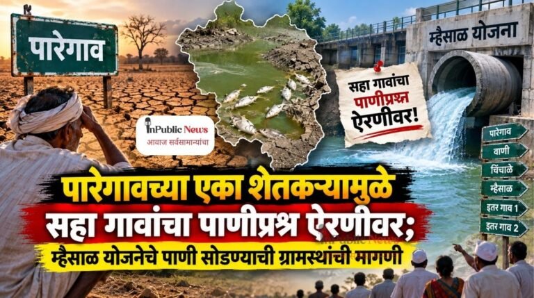 पारेगावच्या एका शेतकऱ्यामुळे सहा गावांचा पाणीप्रश्न ऐरणीवर; म्हैसाळ योजनेचे पाणी सोडण्याची ग्रामस्थांची मागणी