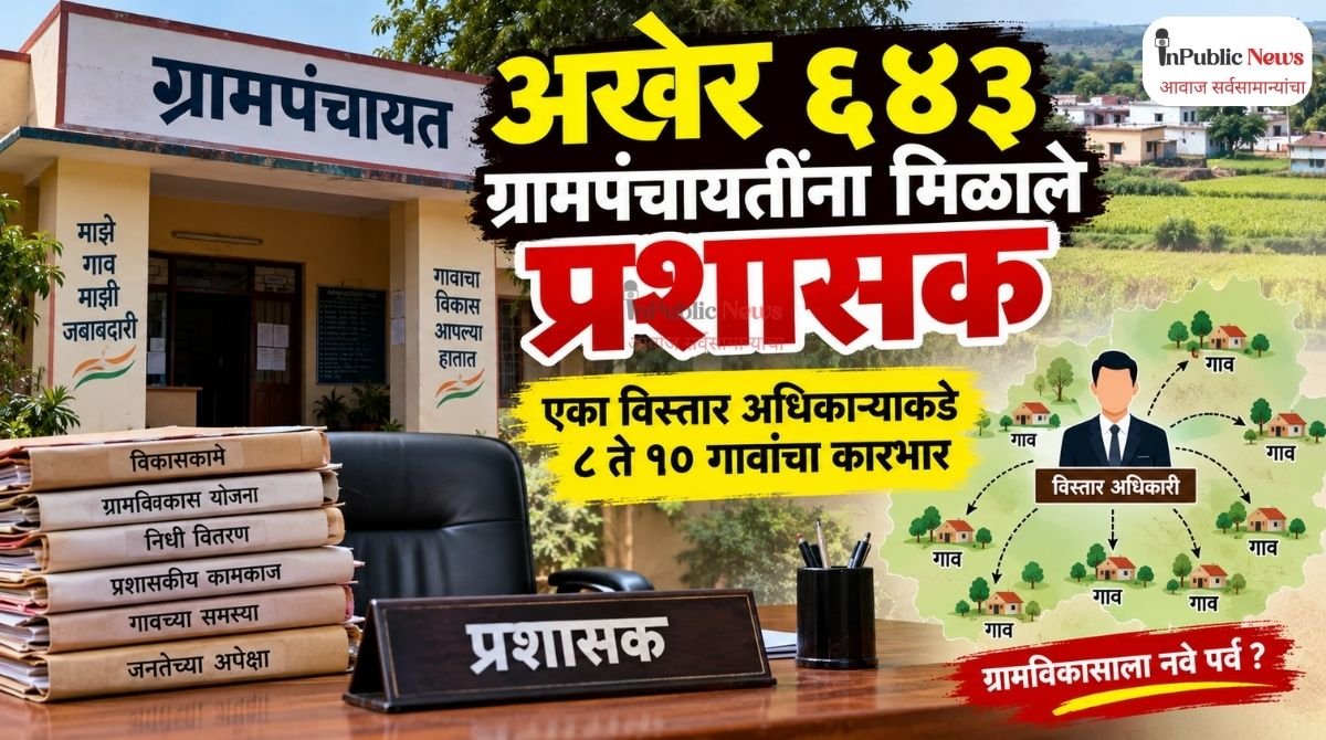 अखेर ६४३ ग्रामपंचायतींना मिळाले प्रशासक; एका विस्तार अधिकाऱ्याकडे ८ ते १० गावांचा कारभार